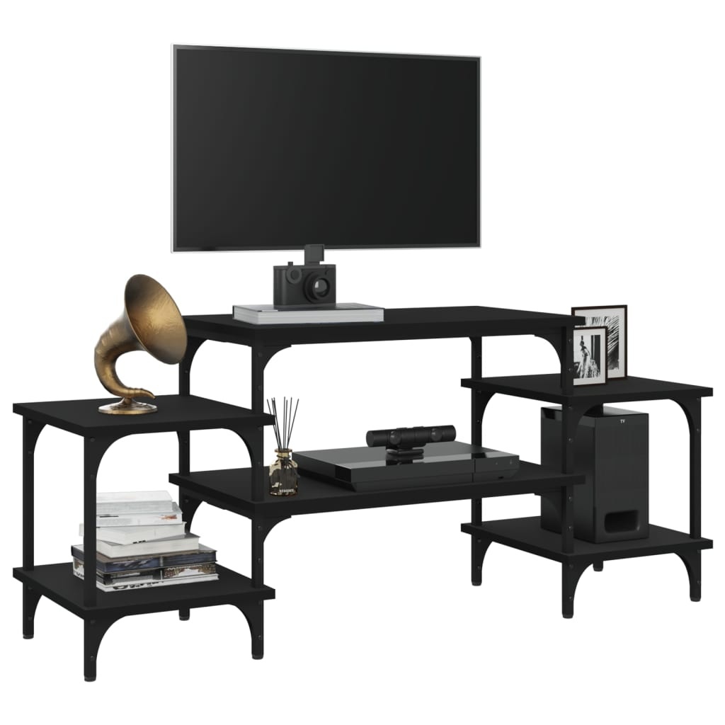 VidaXL Tv-meubel 117x35x52 cm bewerkt hout zwart