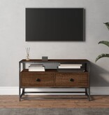 VidaXL Tv-meubel 80x35x45 cm bewerkt hout bruin eikenkleur
