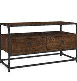 VidaXL Tv-meubel 80x35x45 cm bewerkt hout bruin eikenkleur