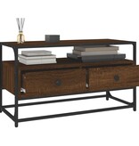 VidaXL Tv-meubel 80x35x45 cm bewerkt hout bruin eikenkleur