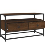 VidaXL Tv-meubel 80x35x45 cm bewerkt hout bruin eikenkleur