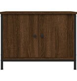 VidaXL Tv-meubel met deuren 60x35x45 cm bewerkt hout bruin eiken