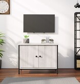 VidaXL Tv-meubel met deuren 60x35x45 cm bewerkt hout grijs sonoma