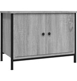 VidaXL Tv-meubel met deuren 60x35x45 cm bewerkt hout grijs sonoma