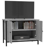 VidaXL Tv-meubel met deuren 60x35x45 cm bewerkt hout grijs sonoma