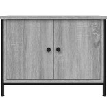 VidaXL Tv-meubel met deuren 60x35x45 cm bewerkt hout grijs sonoma