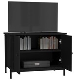 VidaXL Tv-meubel met deuren 60x35x45 cm bewerkt hout