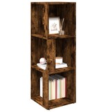 VidaXL Hoekkast 33x33x100 cm bewerkt hout gerookt eikenkleurig
