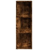 VidaXL Hoekkast 33x33x100 cm bewerkt hout gerookt eikenkleurig