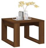 VidaXL Bijzettafel 50x50x35 cm bewerkt hout bruin eikenkleur