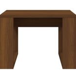 VidaXL Bijzettafel 50x50x35 cm bewerkt hout bruin eikenkleur