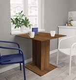VidaXL Eettafel 80x80x75 cm bewerkt hout bruin eikenkleur