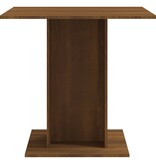 VidaXL Eettafel 80x80x75 cm bewerkt hout bruin eikenkleur