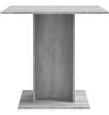 VidaXL Eettafel 80x80x75 cm bewerkt hout grijs sonoma eikenkleurig