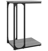 VidaXL Bijzettafel 40x30x60 cm bewerkt hout grijs sonoma eikenkleurig