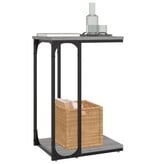 VidaXL Bijzettafel 40x30x60 cm bewerkt hout grijs sonoma eikenkleurig