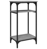 VidaXL Bijzettafel 40x30x75 cm bewerkt hout grijs sonoma eikenkleurig