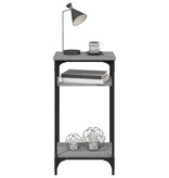 VidaXL Bijzettafel 40x30x75 cm bewerkt hout grijs sonoma eikenkleurig