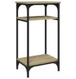 VidaXL Bijzettafel 40x30x75 cm bewerkt hout sonoma eikenkleurig