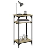 VidaXL Bijzettafel 40x30x75 cm bewerkt hout sonoma eikenkleurig