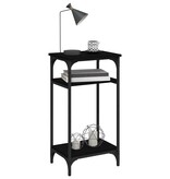 VidaXL Bijzettafel 40x30x75 cm bewerkt hout zwart