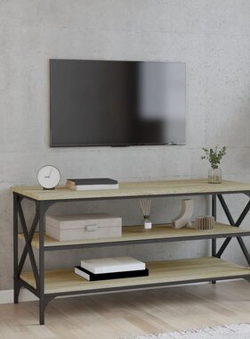 VidaXL Tv-meubel 100x40x50 cm bewerkt hout sonoma eikenkleurig