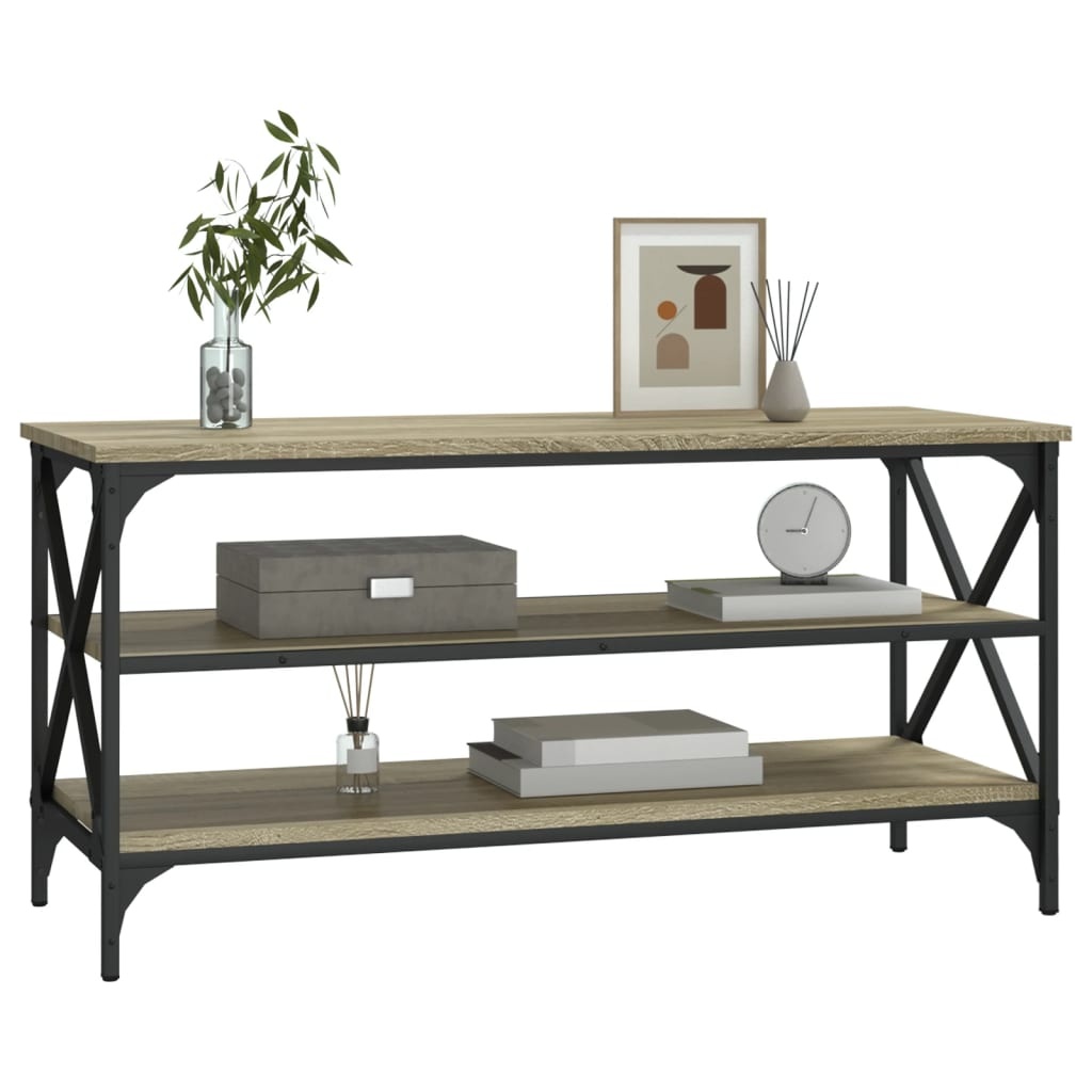 VidaXL Tv-meubel 100x40x50 cm bewerkt hout sonoma eikenkleurig