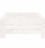 VidaXL Parasolvoetbedekking massief grenenhout wit