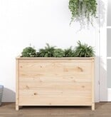 VidaXL Plantenbak verhoogd 119,5x40x78 cm massief grenenhout