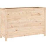 VidaXL Plantenbak verhoogd 119,5x40x78 cm massief grenenhout
