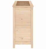 VidaXL Plantenbak verhoogd 119,5x40x78 cm massief grenenhout