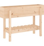VidaXL Plantenbak verhoogd 101x30x69 cm massief grenenhout