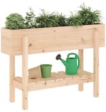VidaXL Plantenbak verhoogd 101x30x69 cm massief grenenhout