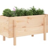 VidaXL Plantenbak verhoogd 101x50x57 cm massief grenenhout