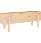 VidaXL Plantenbak verhoogd 101x30x38 cm massief grenenhout