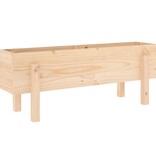VidaXL Plantenbak verhoogd 101x30x38 cm massief grenenhout