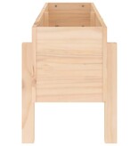 VidaXL Plantenbak verhoogd 101x30x38 cm massief grenenhout