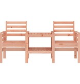 VidaXL Tuinbank met tafel 2-zits massief douglashout