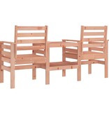 VidaXL Tuinbank met tafel 2-zits massief douglashout