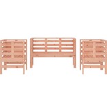 VidaXL 3-delige Loungeset massief douglashout