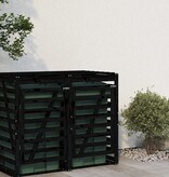 VidaXL Containerberging verlengstuk massief grenenhout zwart