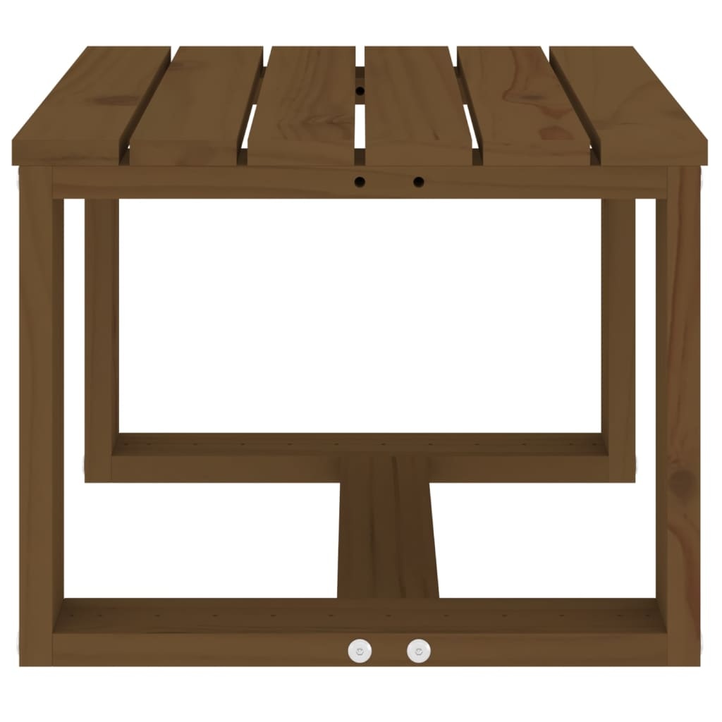 VidaXL Tuinbijzettafel 40x38x28,5 cm massief grenenhout honingbruin