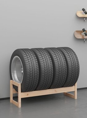 VidaXL Bandenrek 120x40x40 cm massief grenenhout