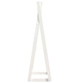 VidaXL Kledingrek 100x45x150 cm massief grenenhout wit