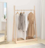 VidaXL Kledingrek 100x45x150 cm massief grenenhout