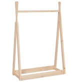 VidaXL Kledingrek 100x45x150 cm massief grenenhout