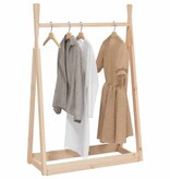 VidaXL Kledingrek 100x45x150 cm massief grenenhout