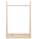 VidaXL Kledingrek 100x45x150 cm massief grenenhout