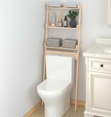 VidaXL Toiletrek 63,5x32x179 cm massief grenenhout