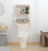 VidaXL Toiletrek 63,5x32x179 cm massief grenenhout